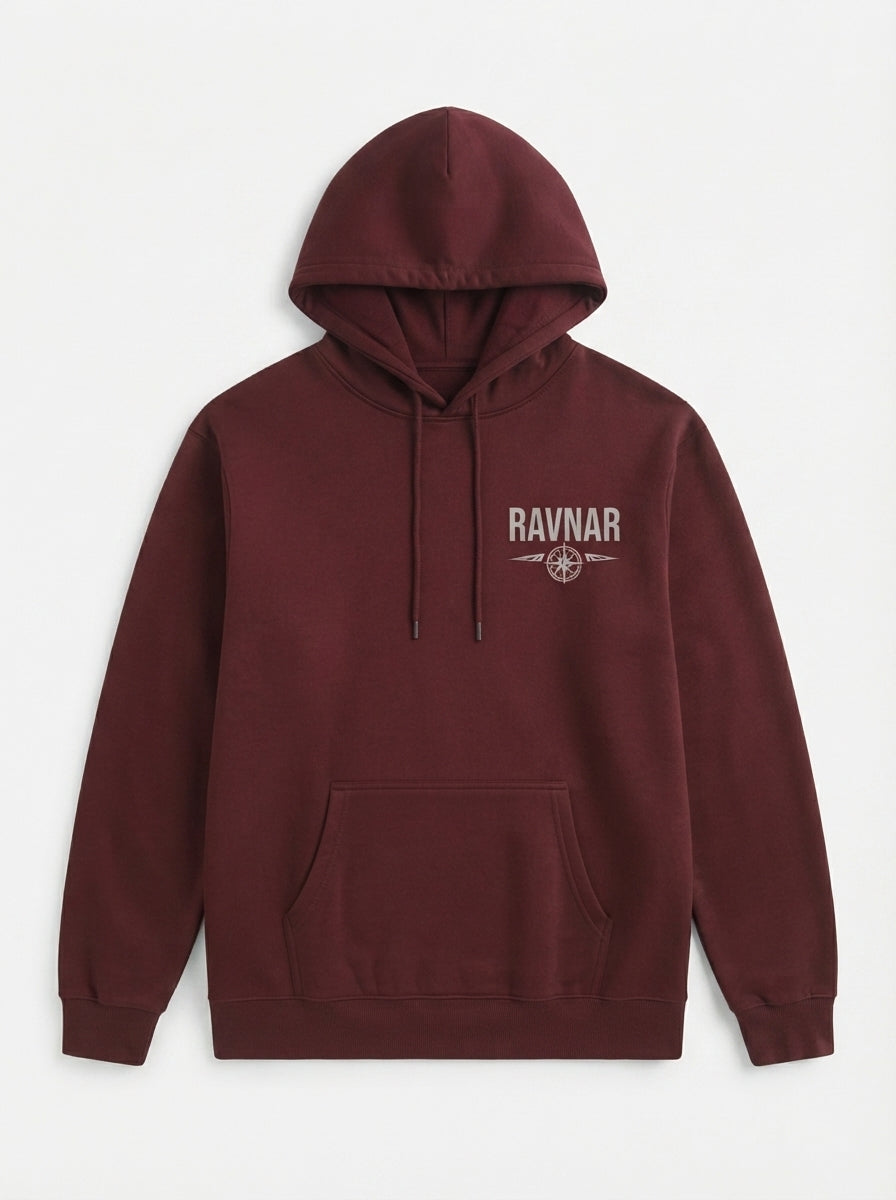Ravnar Out OF Stock Hoodie Burgundy