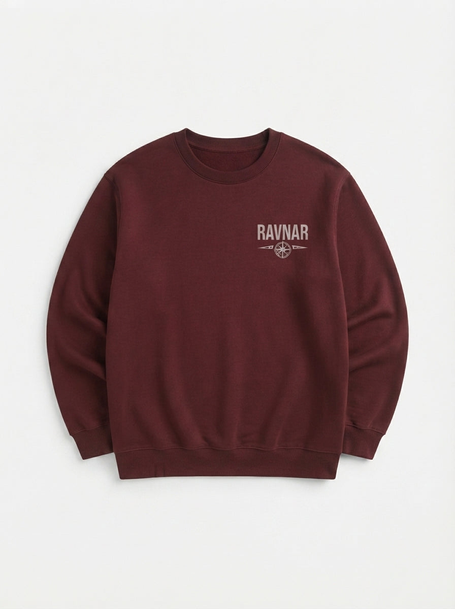 Ravnar Out OF Stock Sweatshirt Maroon