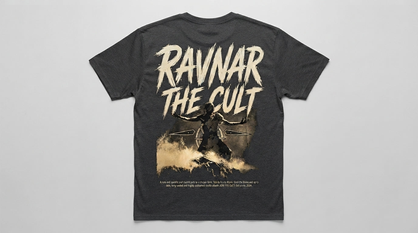 Ravnar The Cult T shirt Charcoal T Shirt