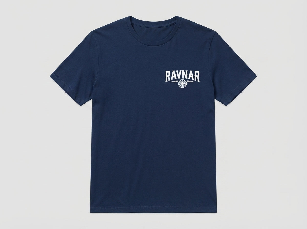 Ravnar Checkmate T shirt Navy Blue