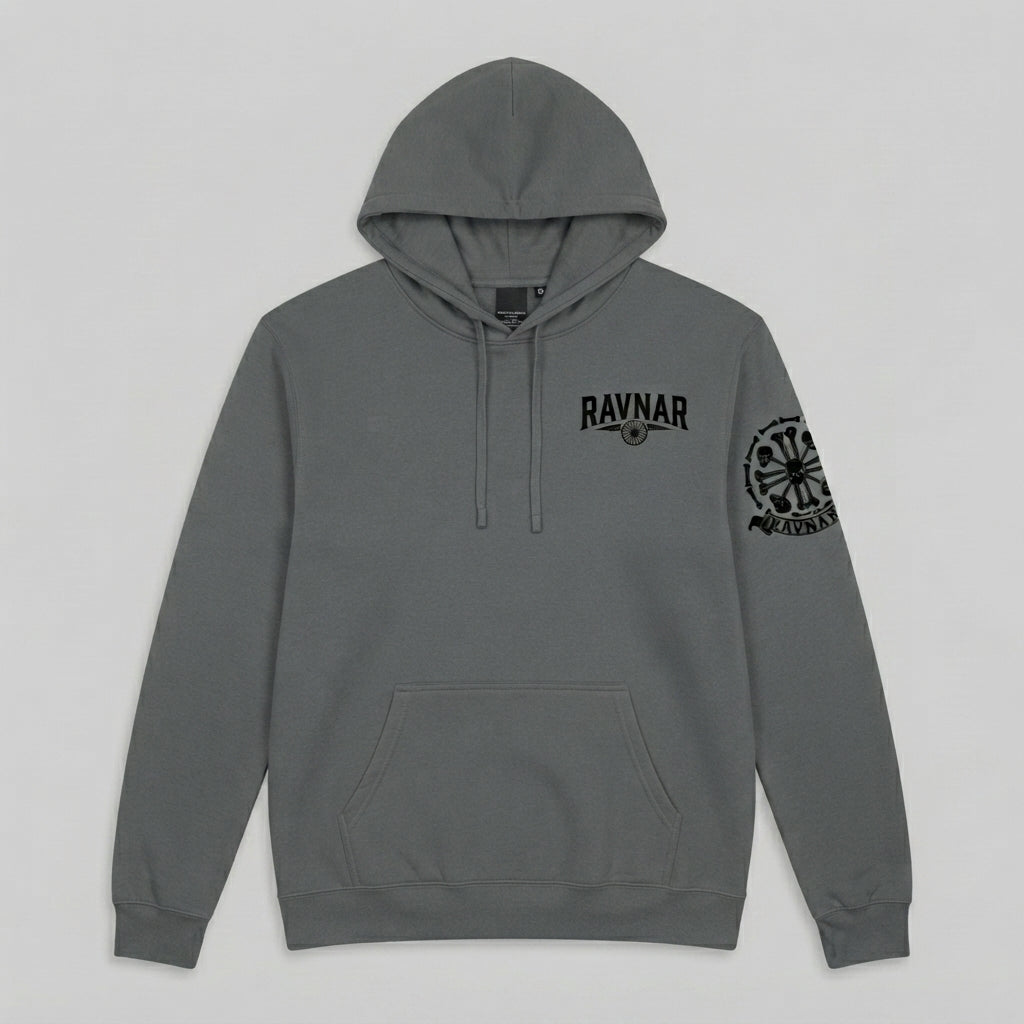 Ravnar Crest Hoodie Grey