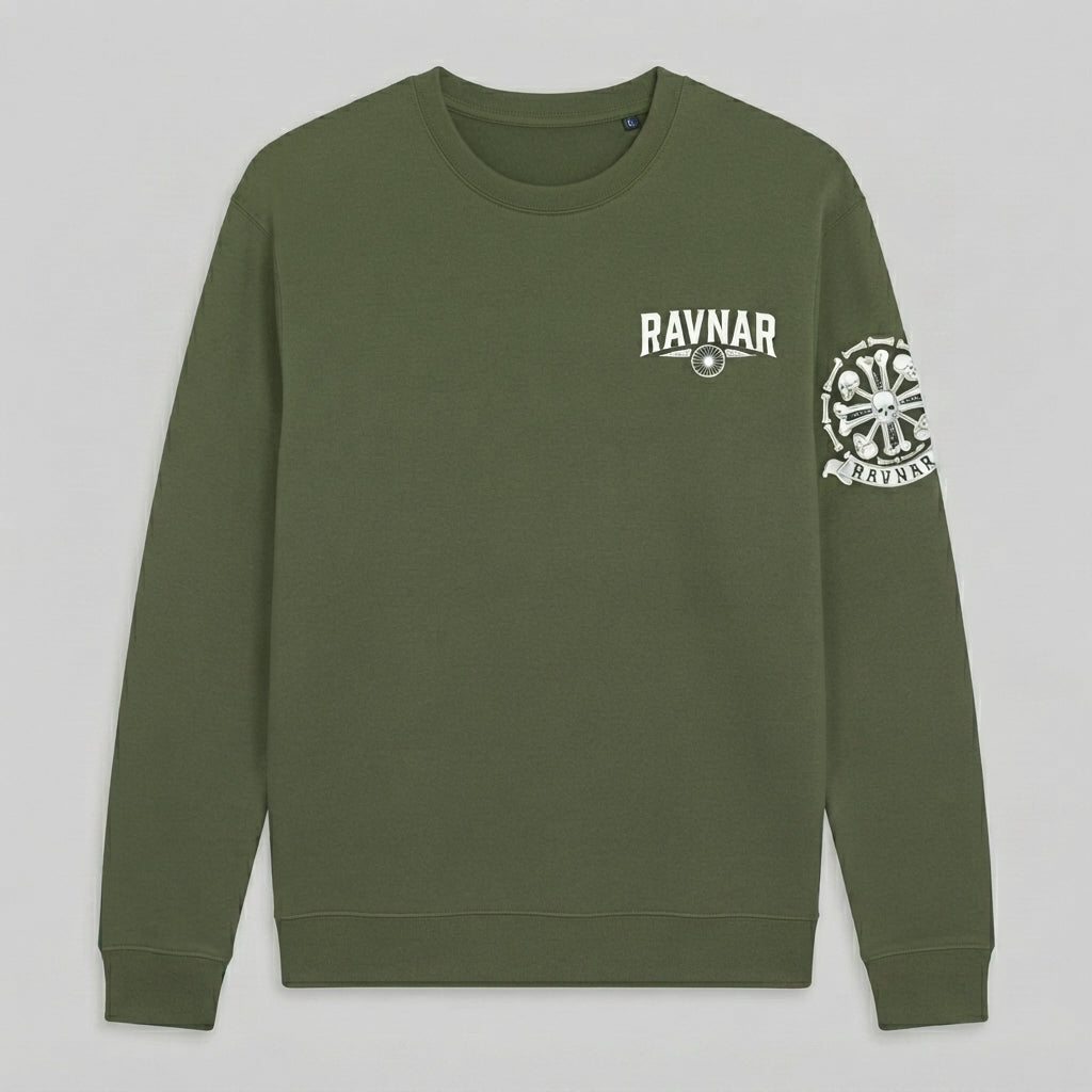 Ravnar Crest Sweatshirt Olive Green