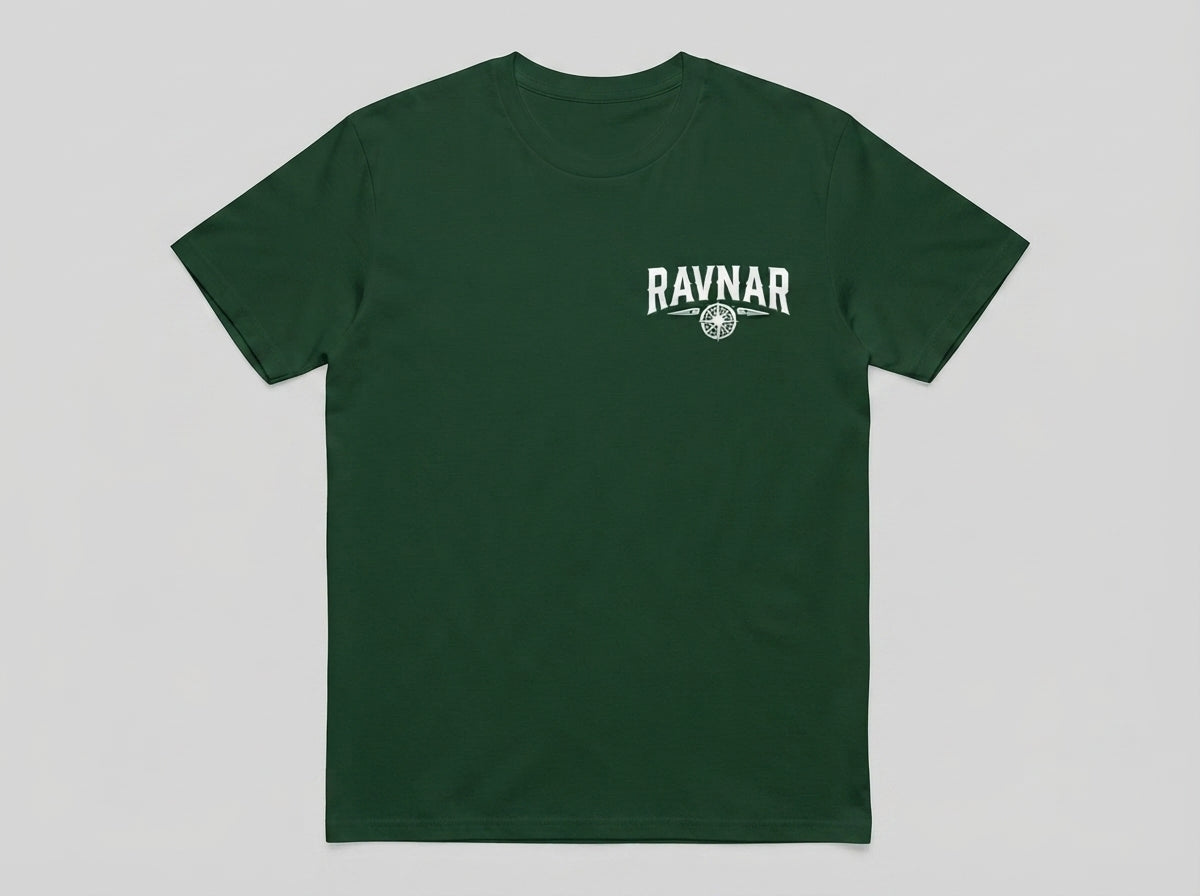 Ravnar Checkmate T shirt Forest Green