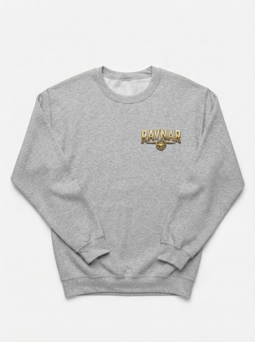 Ravnar Crown Of Bones Grey Sweatshirt