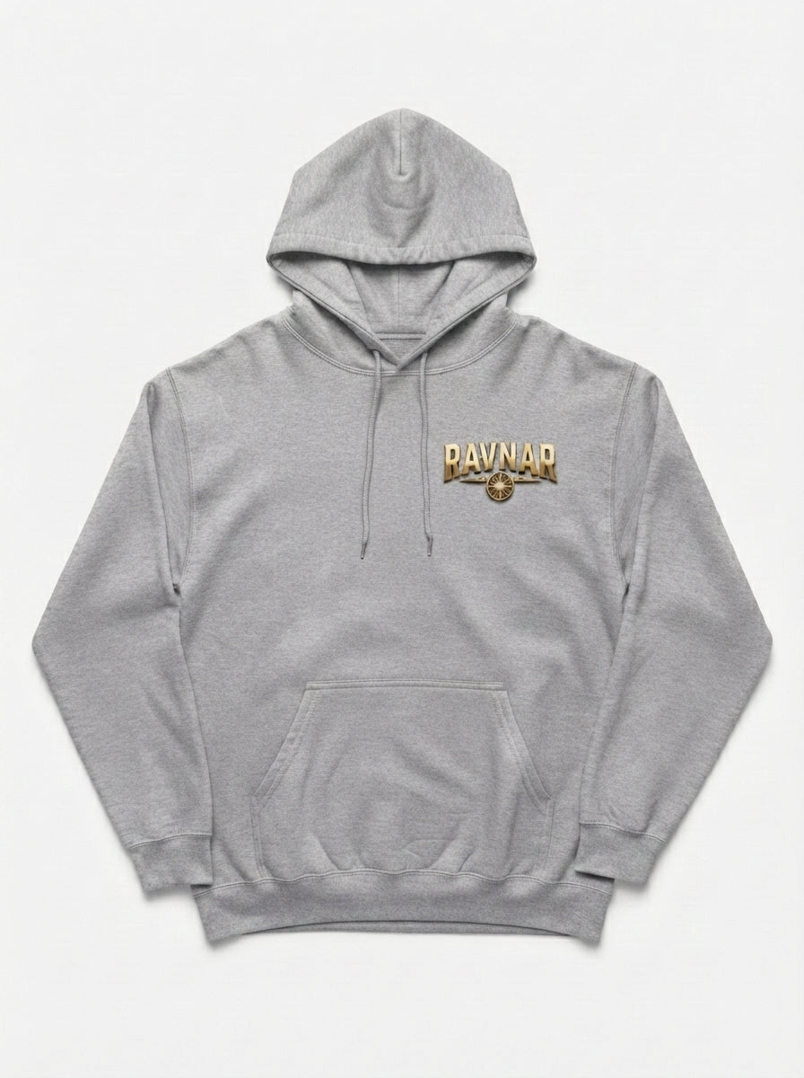 Ravnar Crown Of Bones grey Hoodie
