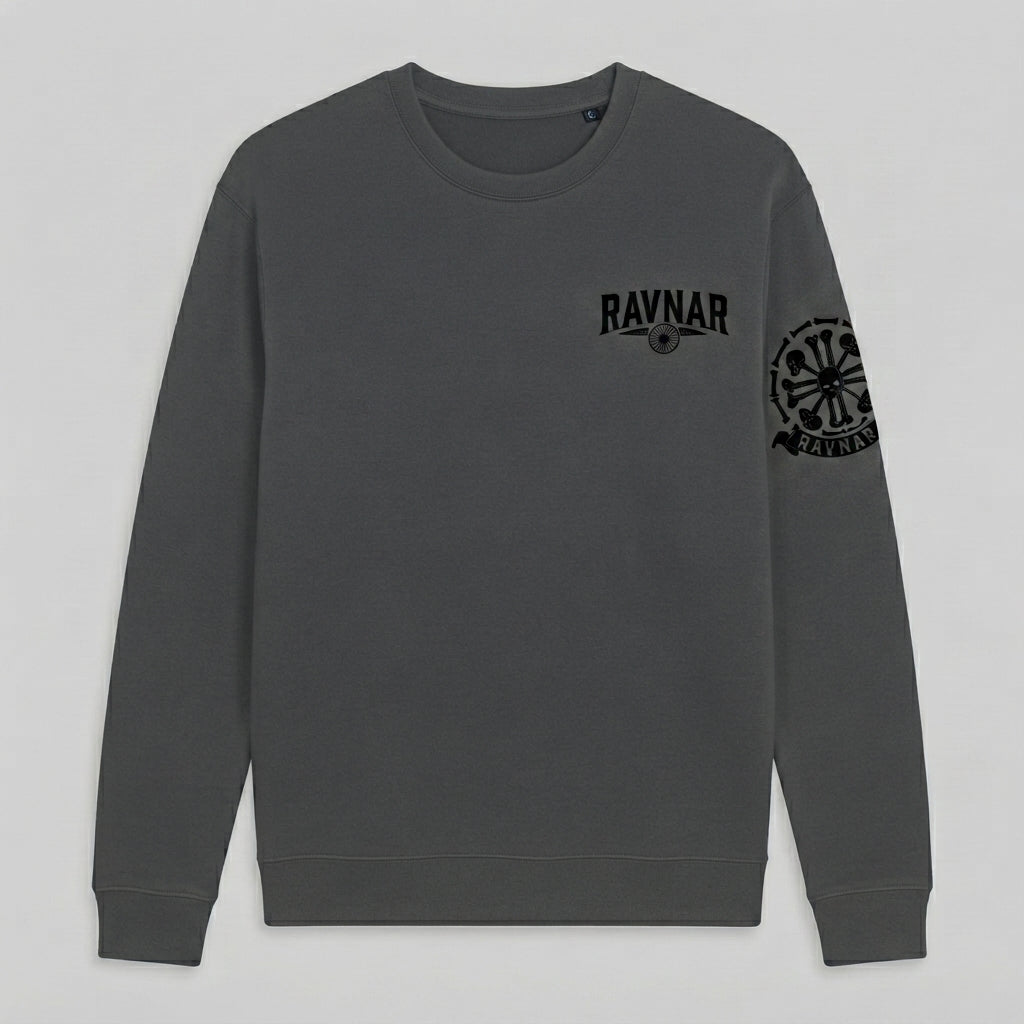 Ravnar Crest Sweatshirt Charcoal Grey