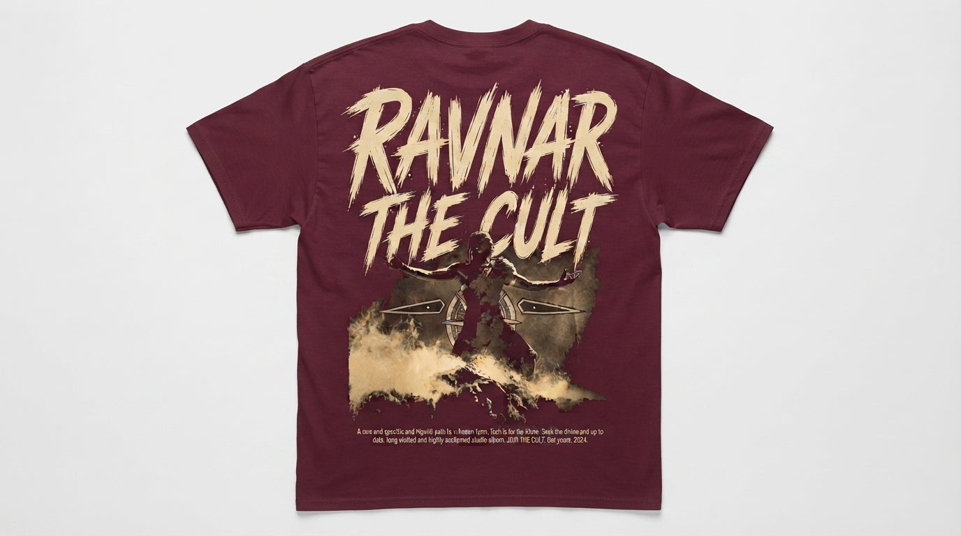 Ravnar The Cult T shirt Maroon