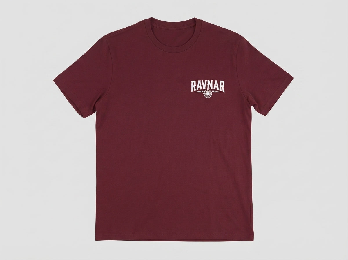 Ravnar Checkmate T shirt Maroon