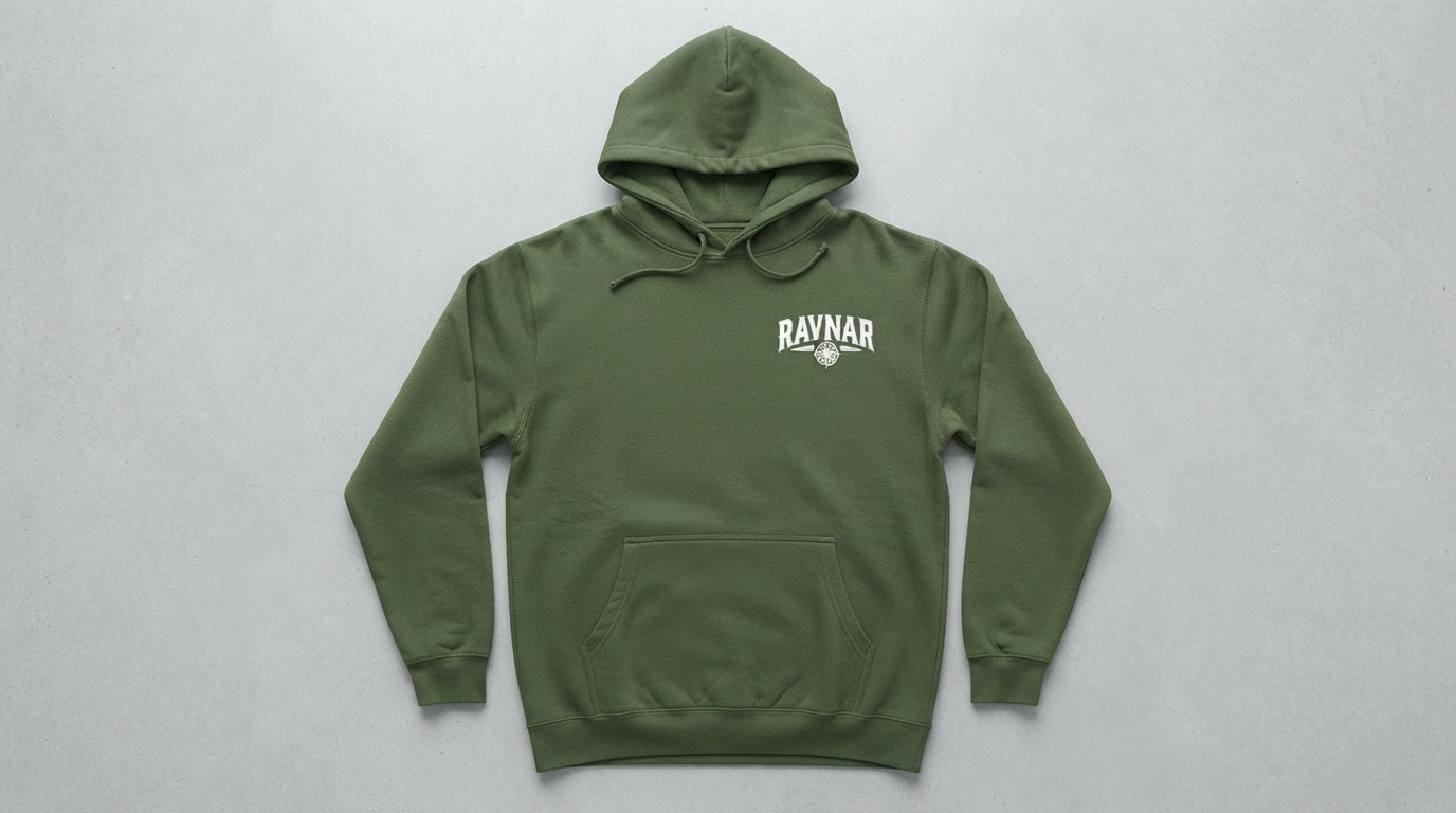 Ravnar Signature Hoodie Olive Green