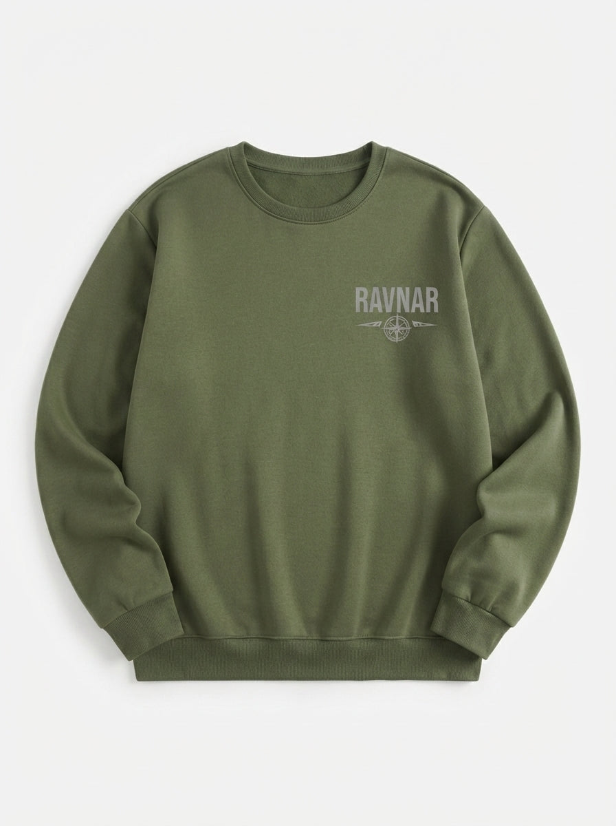 Ravnar Out OF Stock Sweatshirt Olive Green