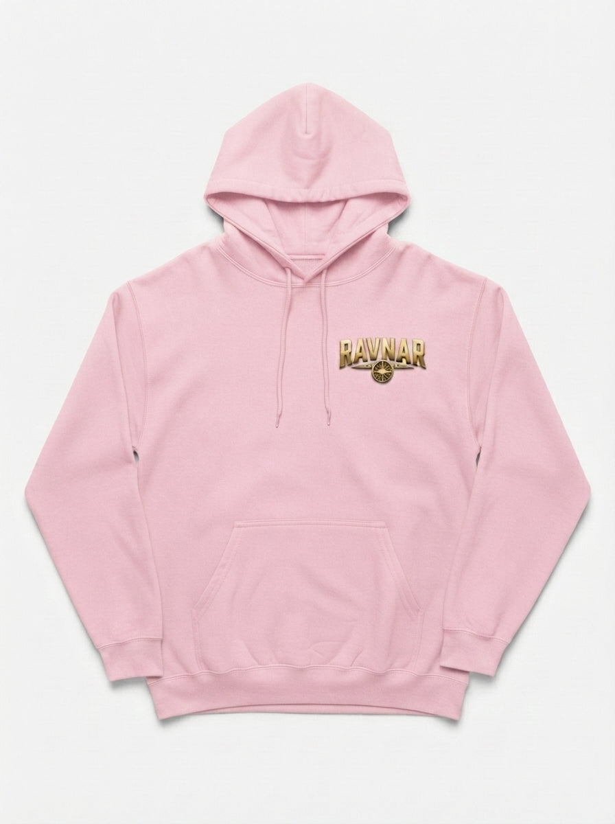 Ravnar Crown Of Bones light Pink Hoodie