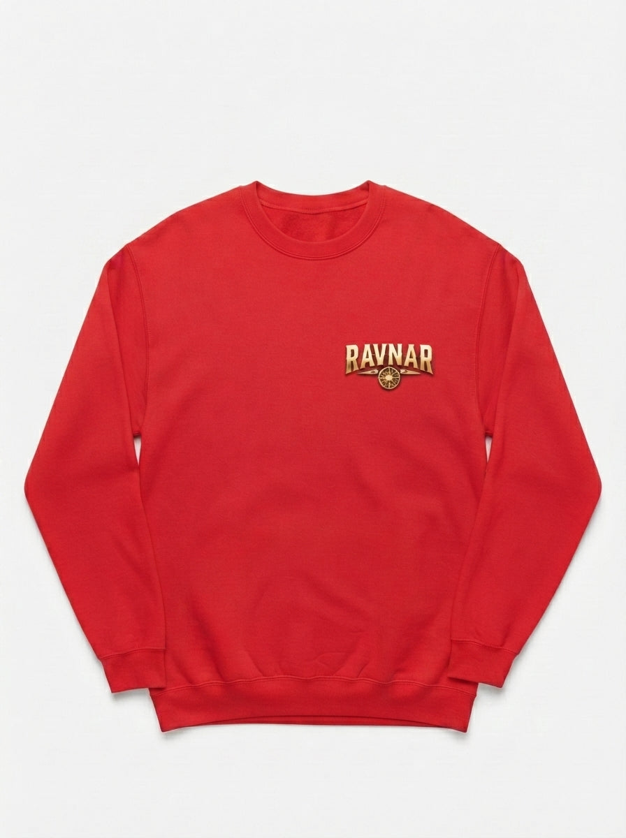 Ravnar Crown Of Bones Red Sweatshirt