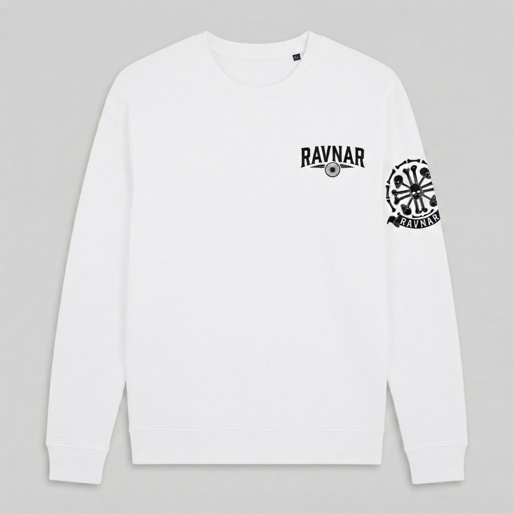 Ravnar Crest Sweatshirt White