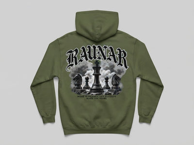 Ravnar Checkmate Hoodie Olive Green