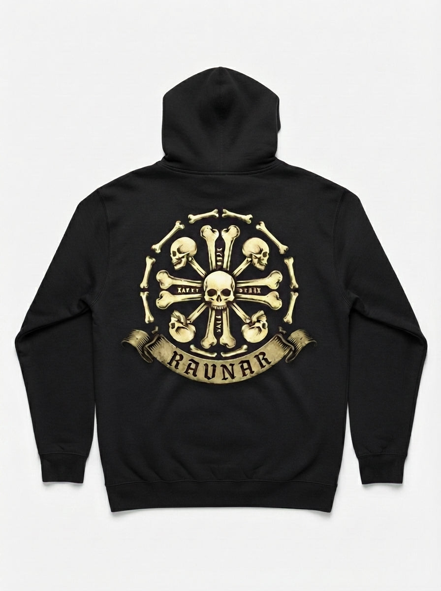 Ravnar Crown Of Bones Black Hoodie