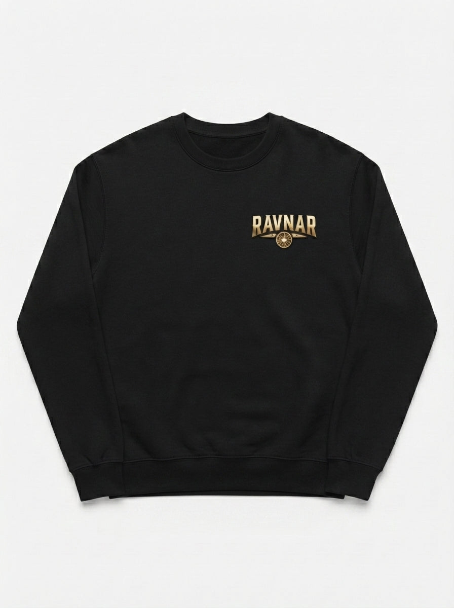 Ravnar Crown Of Bones Black Sweatshirt