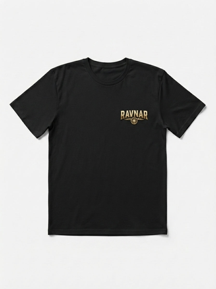 Ravnar Crown Of Bones  Black T-Shirt