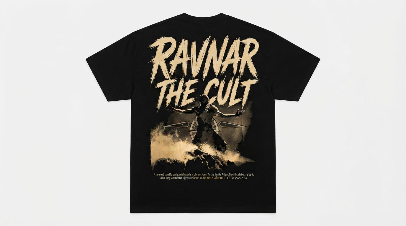 Ravnar The Cult T shirt Black
