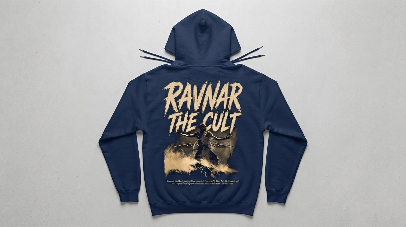 Ravnar The Cult Hoodie Navy Blue