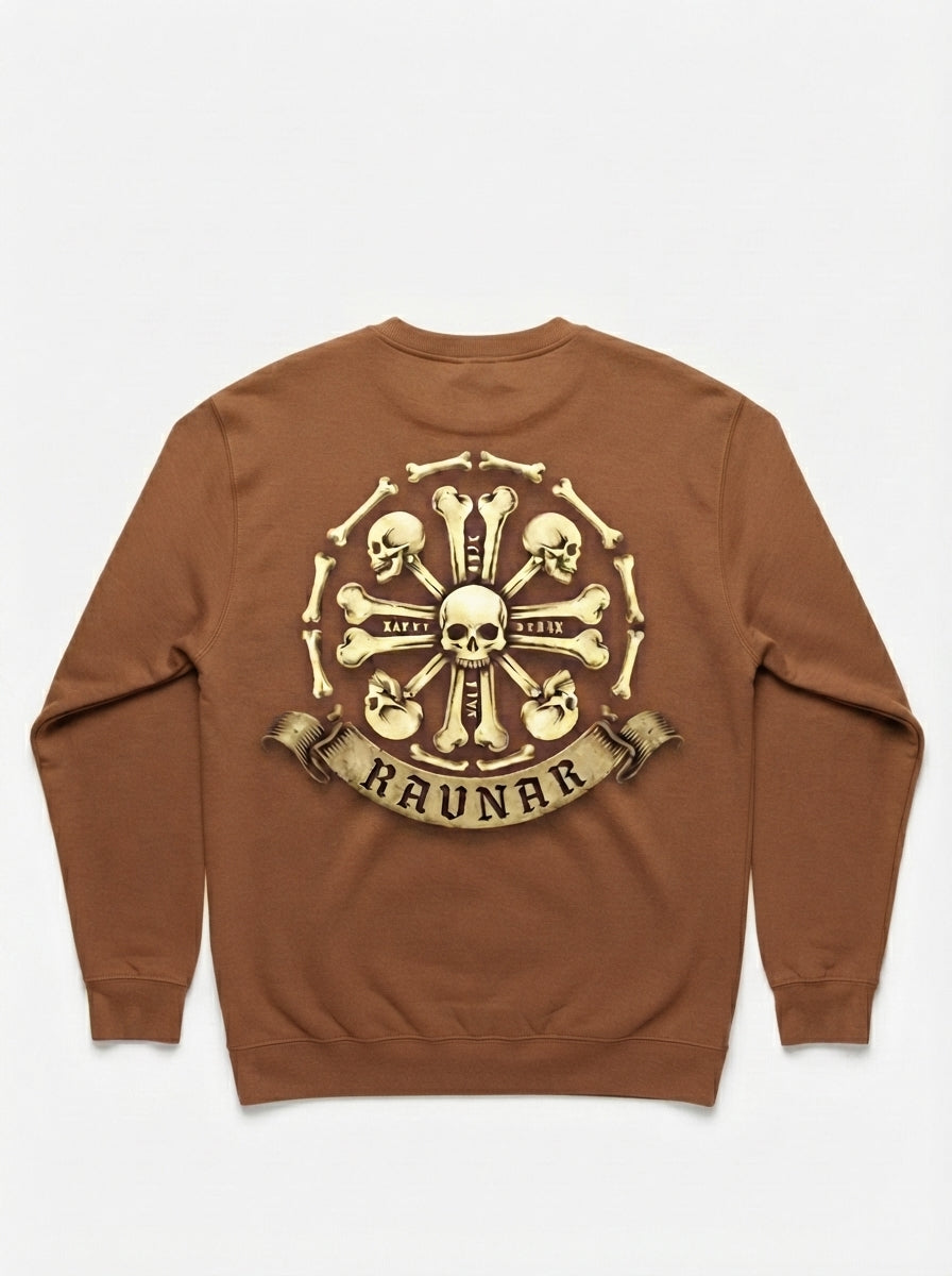Ravnar Crown Of Bones Brown Sweatshirt