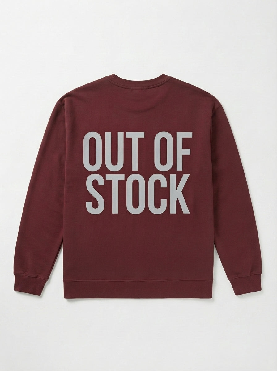 Ravnar Out OF Stock Sweatshirt Maroon
