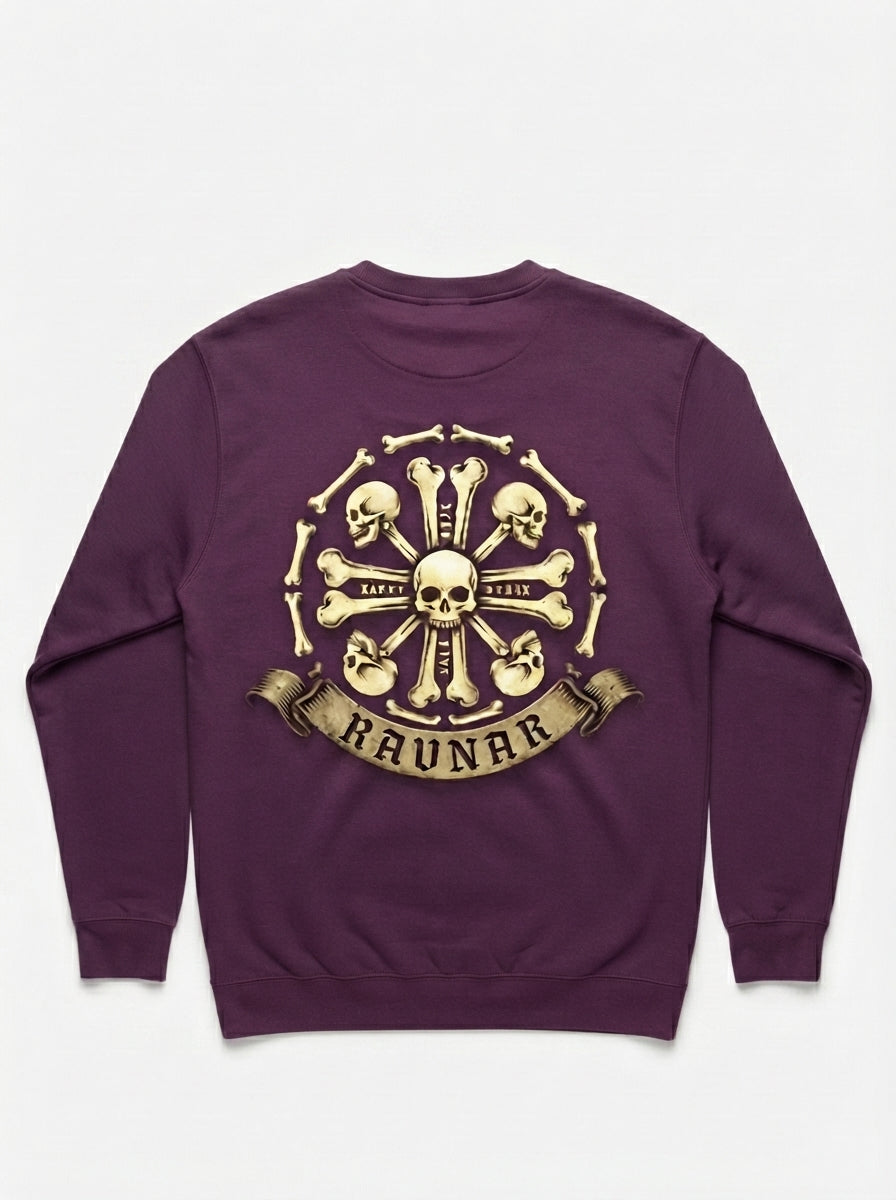 Ravnar Crown Of Bones Purple Sweatshirt
