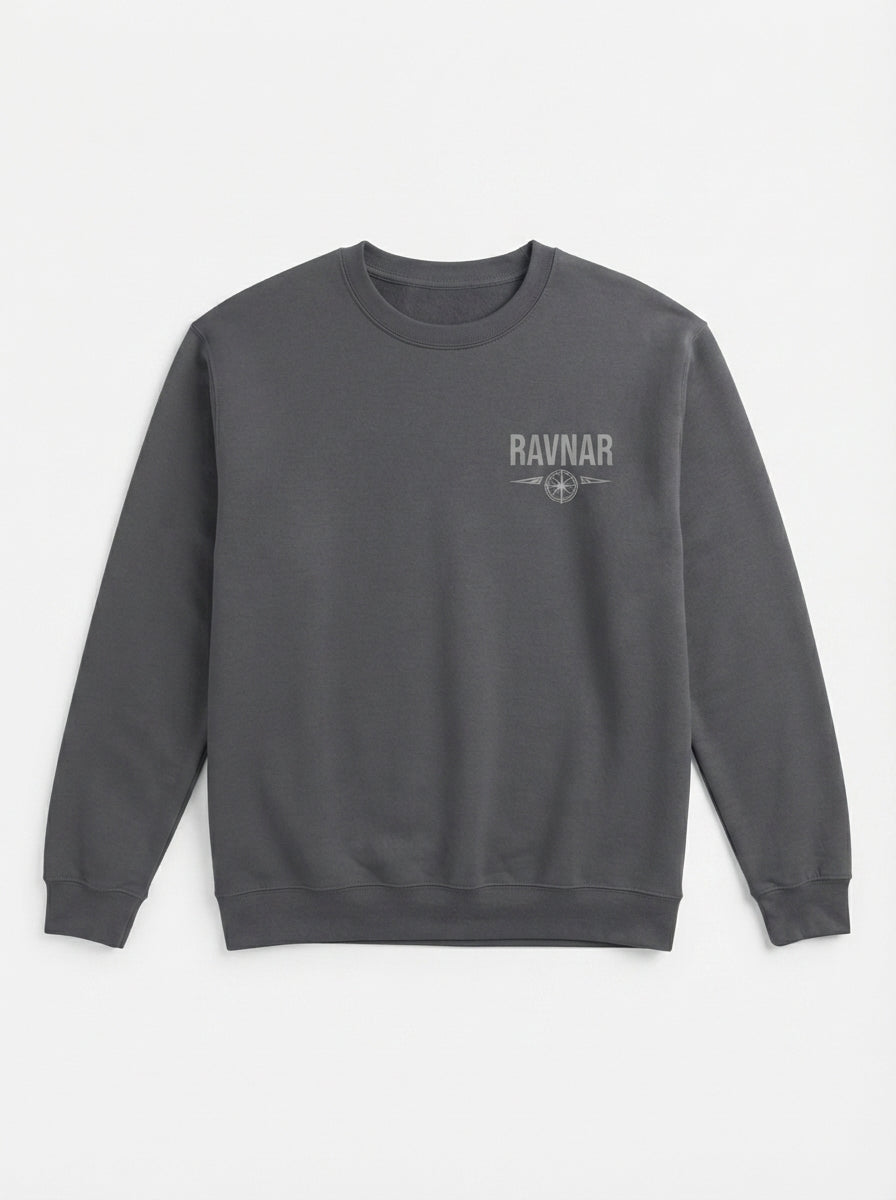 Ravnar Out OF Stock Sweatshirt Charcoal Grey