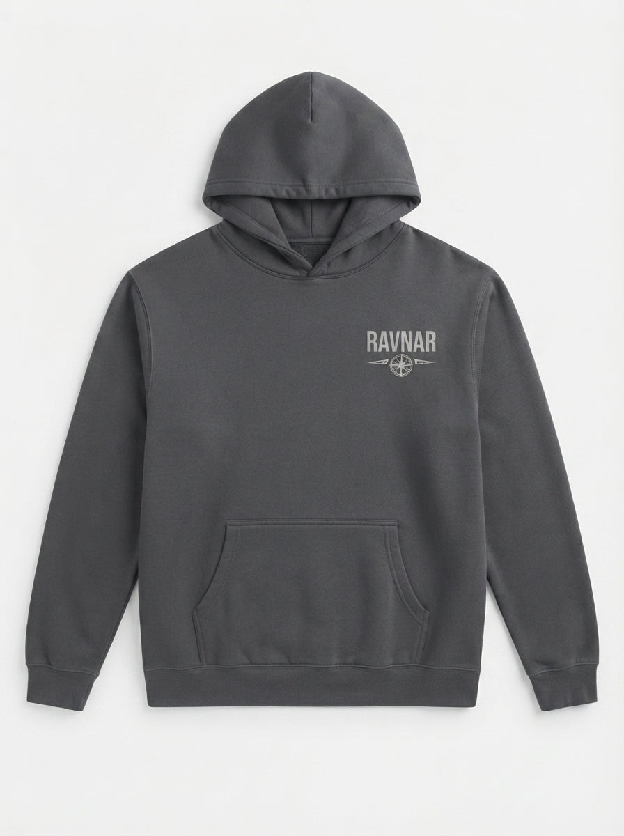 Ravnar Out OF Stock Hoodie Charcoal Grey