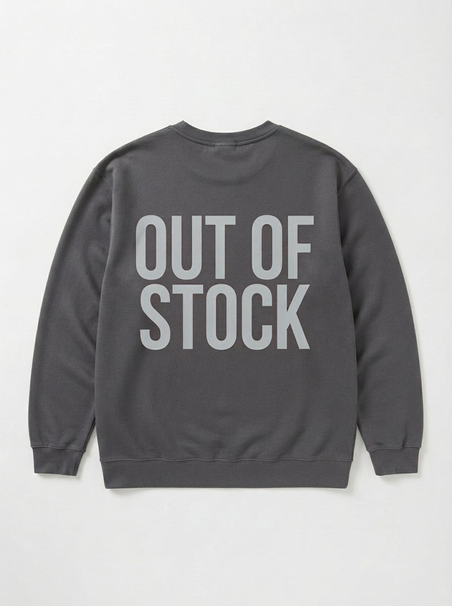 Ravnar Out OF Stock Sweatshirt Charcoal Grey