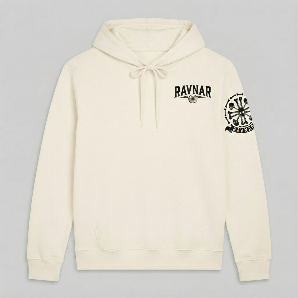 Ravnar Crest Hoodie Cream