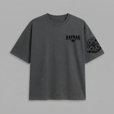 Ravnar Crest T shirt Charcoal Grey