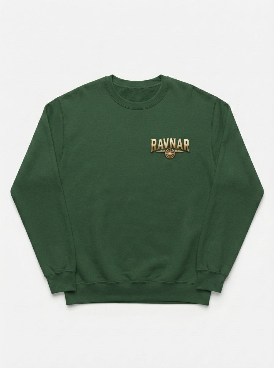 Ravnar Crown Of Bones Green  Sweatshirt