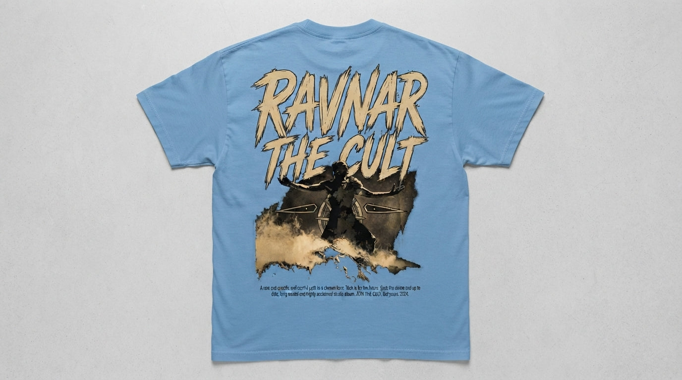 Ravnar The Cult T shirt Light Blue