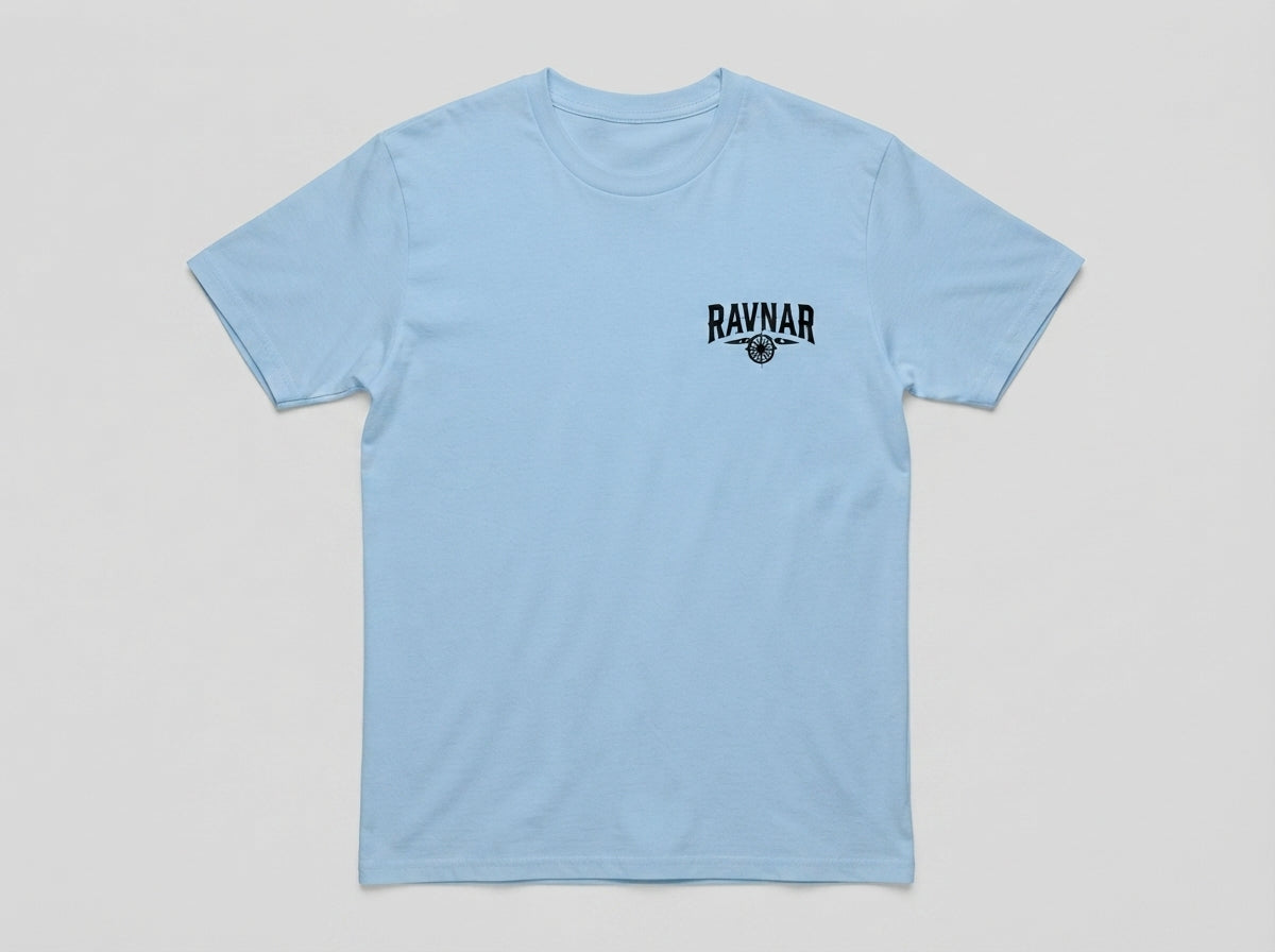 Ravnar Checkmate T shirt Sky Blue