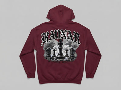 Ravnar Checkmate Hoodie Maroon