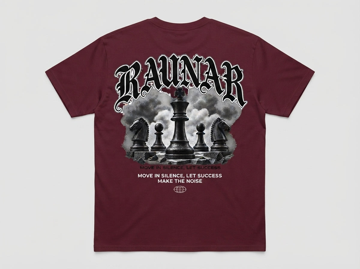 Ravnar Checkmate T shirt Maroon