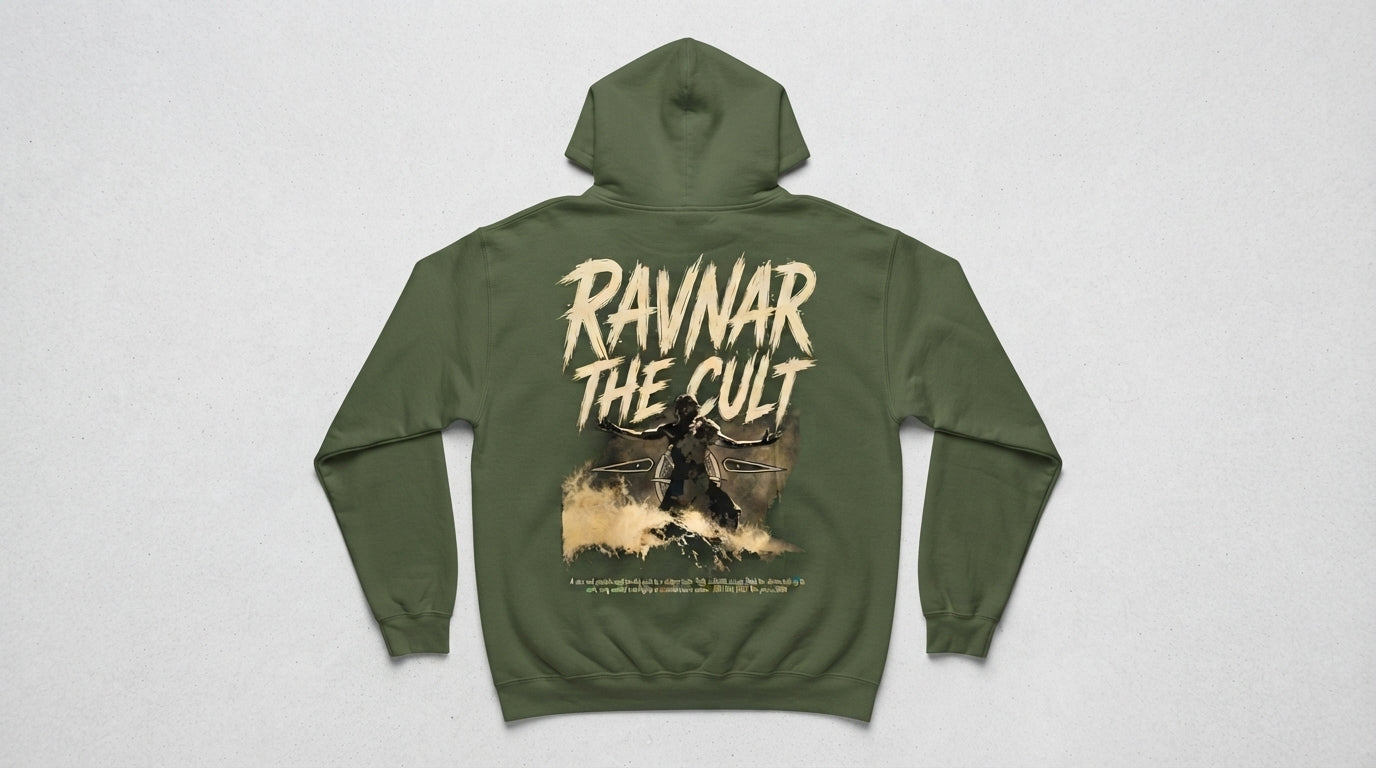 Ravnar The Cult Hoodie Olive Green