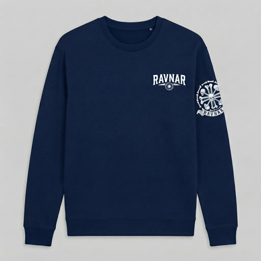 Ravnar Crest Sweatshirt Navy Blue