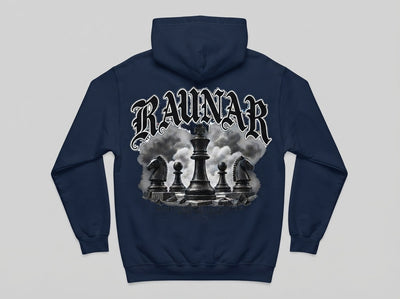 Ravnar Checkmate Hoodie Navy Blue