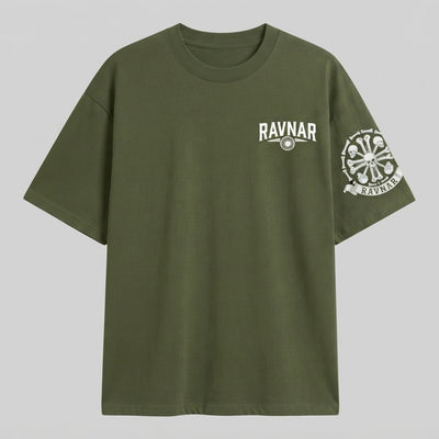 Ravnar Crest T shirt Olive Green