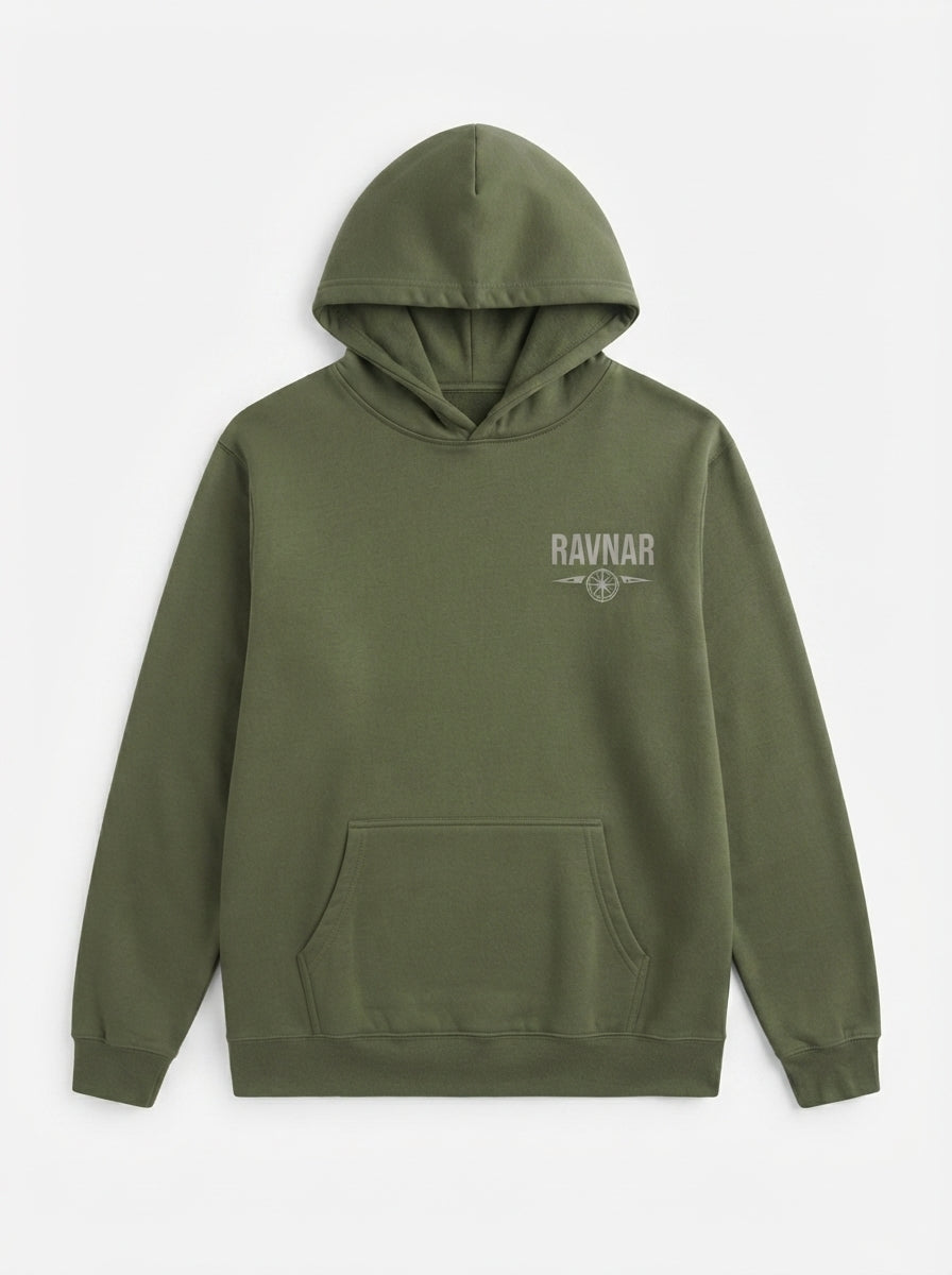 Ravnar Out OF Stock Hoodie Olive Green