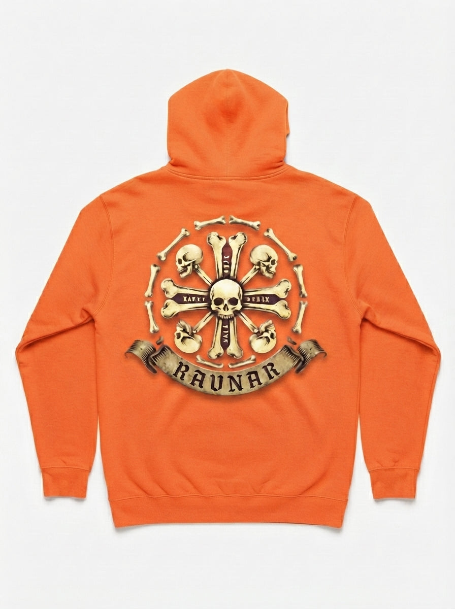 Ravnar Crown Of Bones Orange Hoodie
