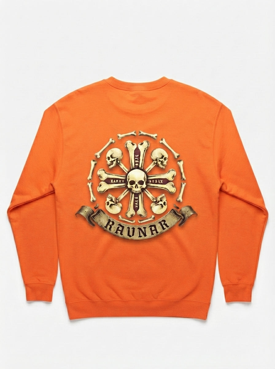 Ravnar Crown Of Bones Orange Sweatshirt