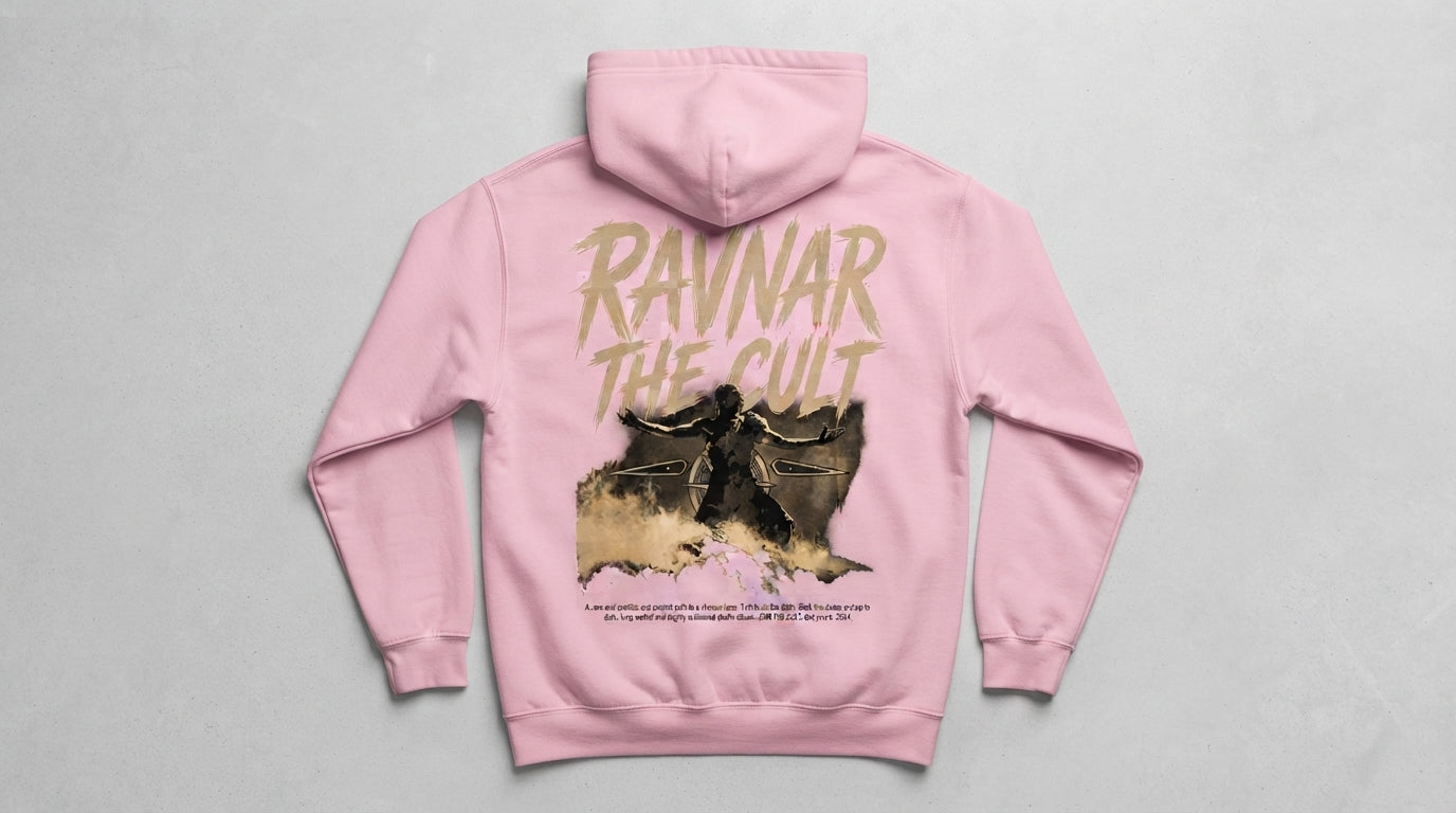 Ravnar The Cult Hoodie Pink