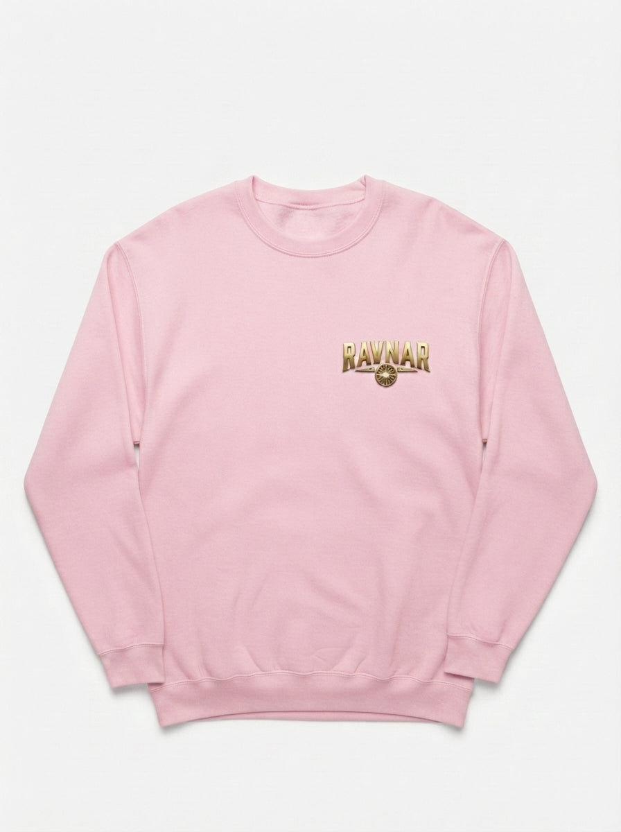 Ravnar Crown Of Bones Light Pink Sweatshirt