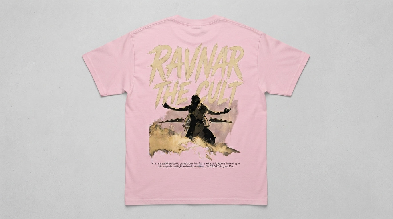 Ravnar The Cult T shirt Pink