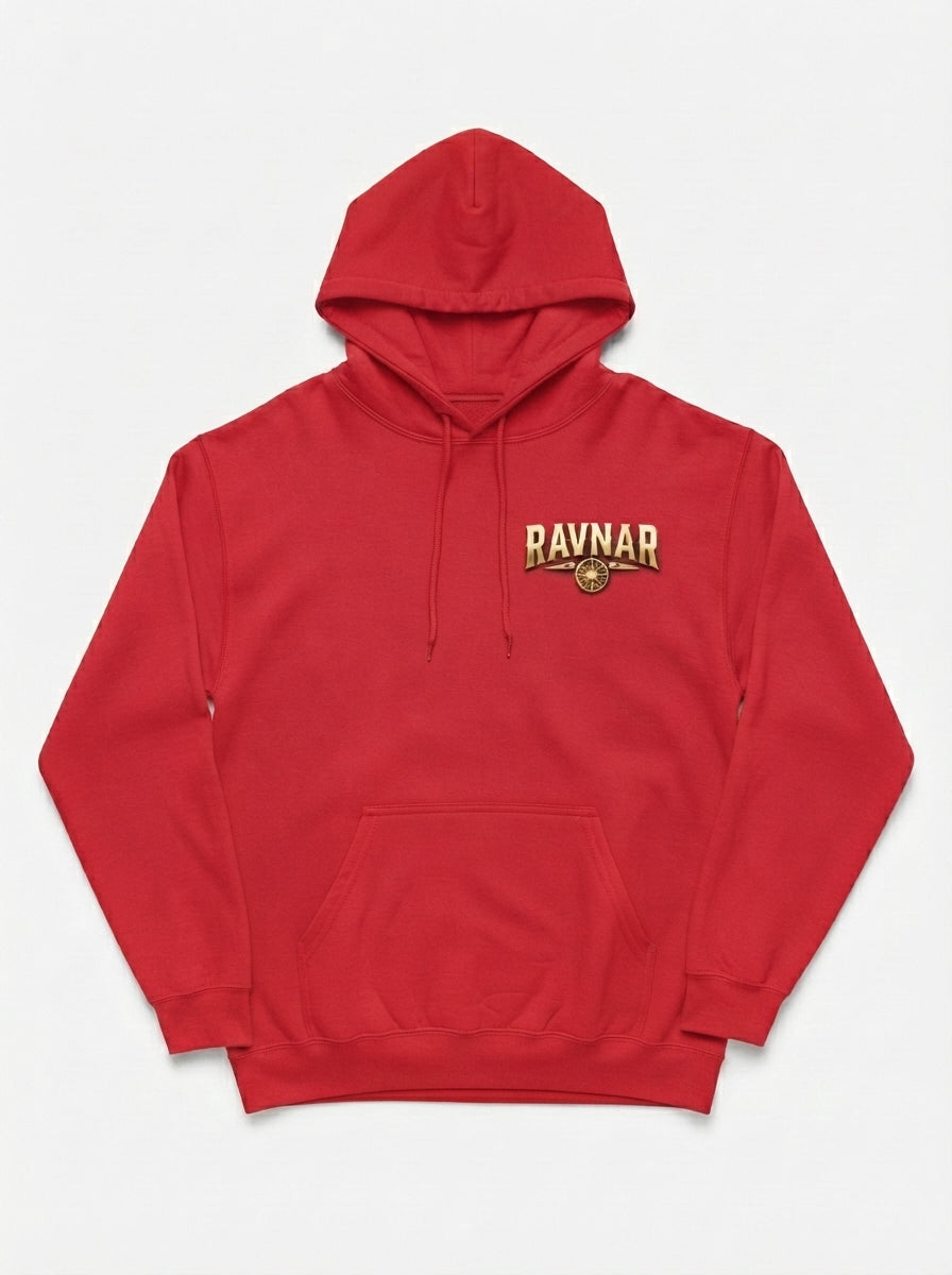 Ravnar Crown Of Bones Red Hoodie
