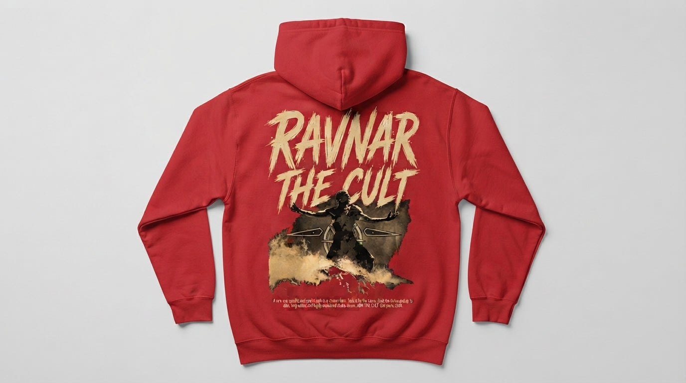 Ravnar The Cult Hoodie Red