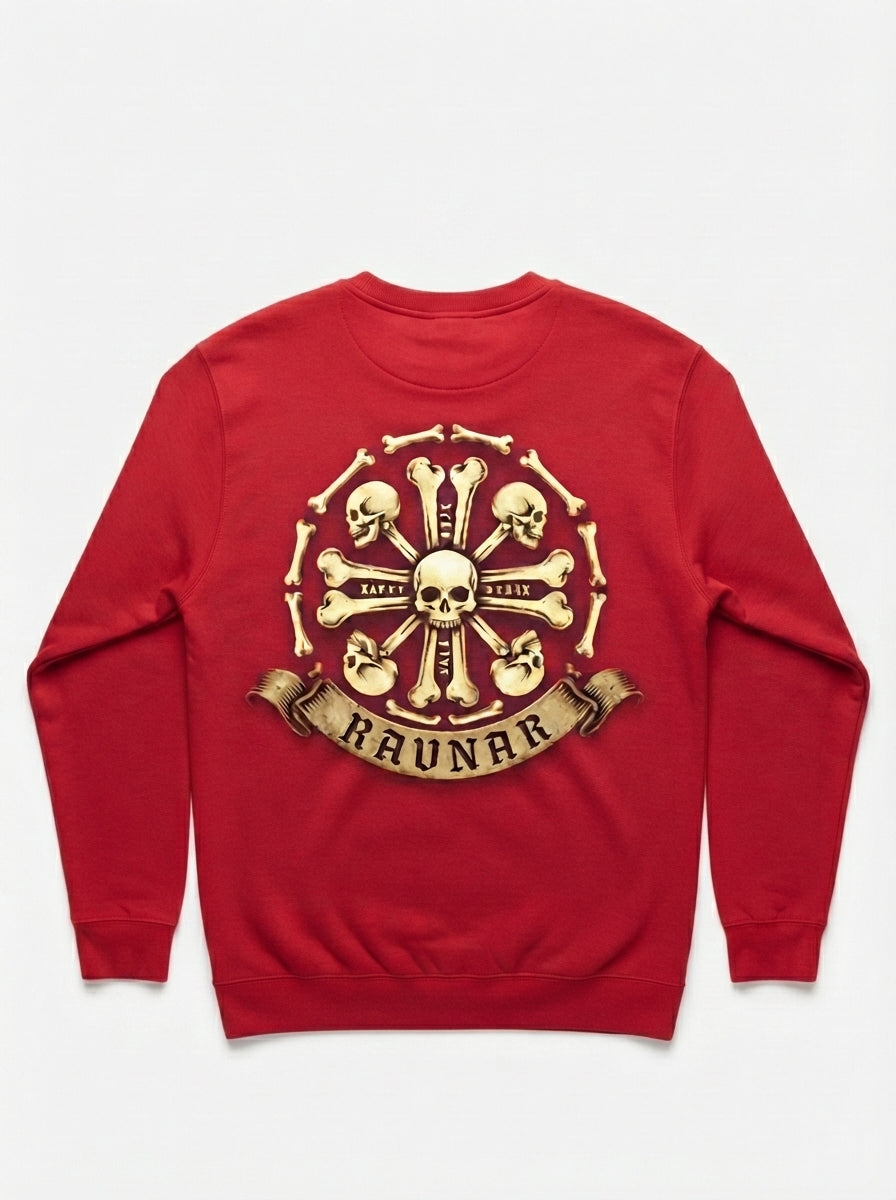 Ravnar Crown Of Bones Red Sweatshirt