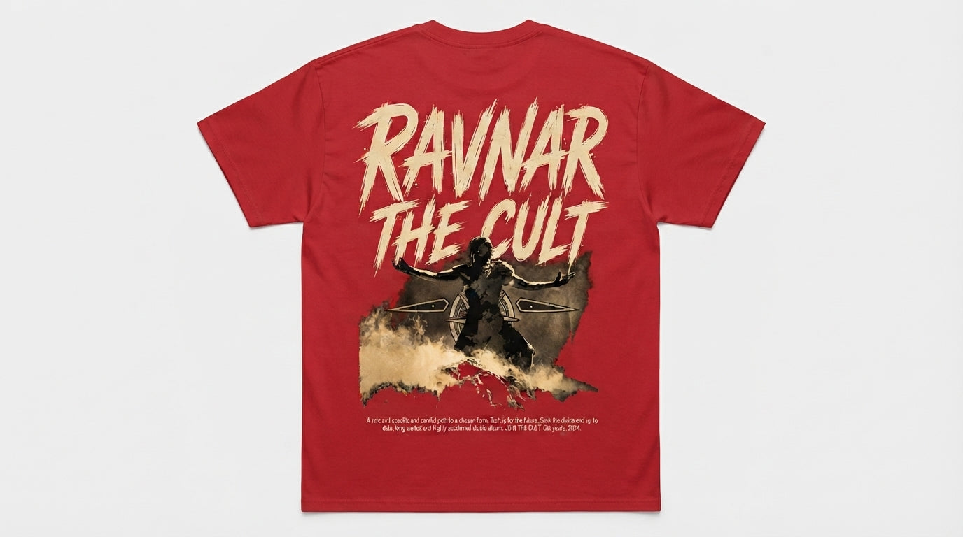 Ravnar The Cult T shirt Red